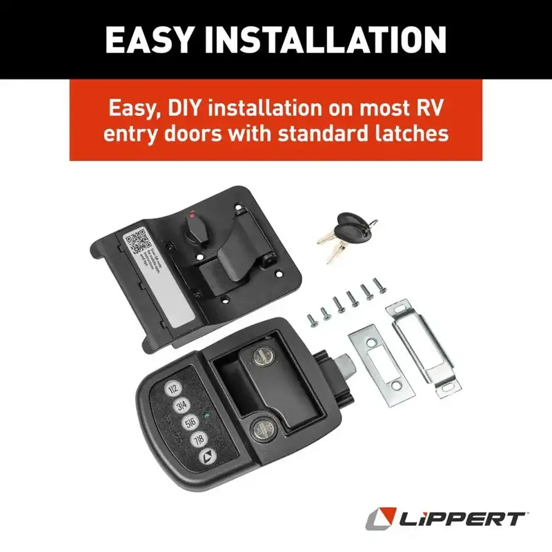 Rv Bluetooth Door Lock – Left-Hand Installation, Firmware Version 1 1
