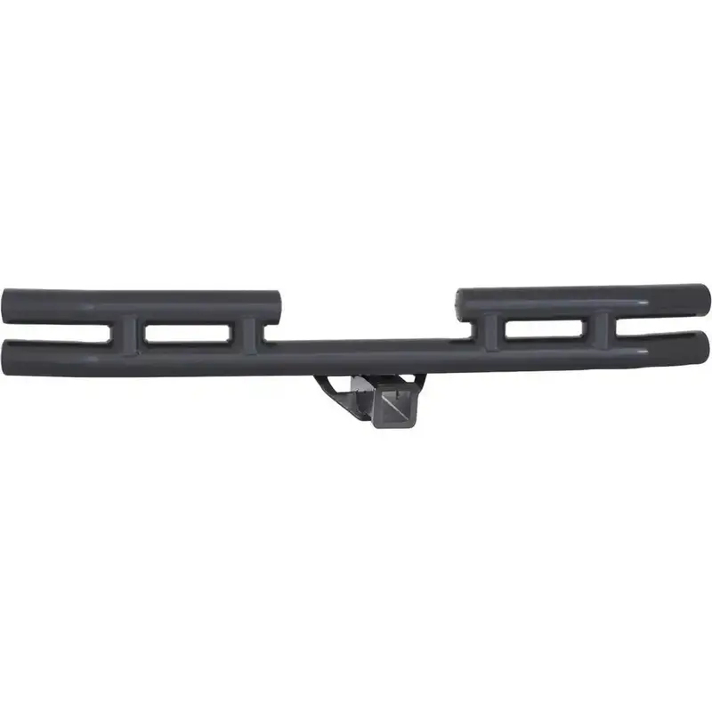 Smittybilt Jb44-Rhs Stainless Steel Tubular Rear Bumper With Integrated Trailer Hitch 1