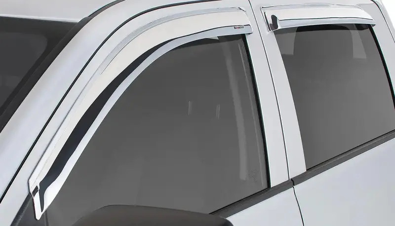 Stampede 6184-8 Chrome Tape-On Sidewind Deflector Kit – 4-Piece 1