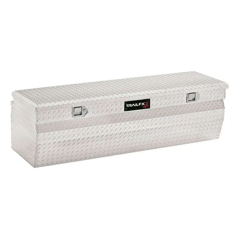 Trailfx Single-Lid Aluminum Storage Chest – 42X19.875X17.125 Inches, Bright Polished Finish 1