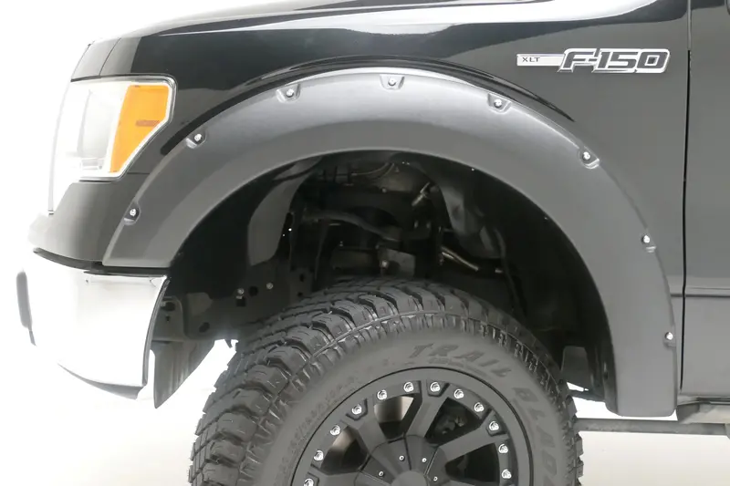 Trailfx Tire Coverage Fender Flares – 2-Inch Smooth Black Abs Plastic Set (4-Piece) 1