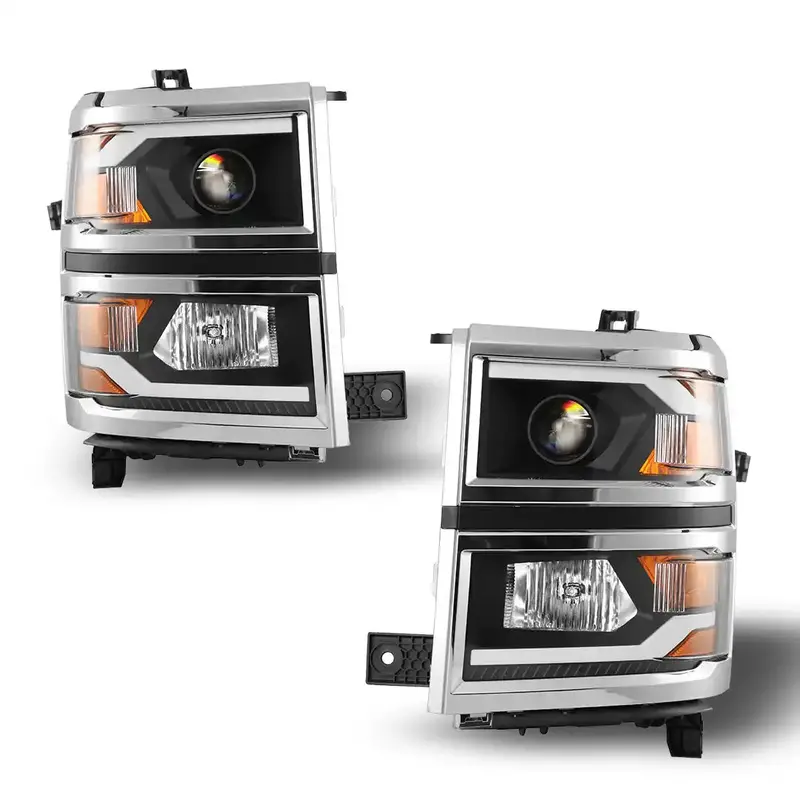 Winjet Chwj-0382C-B Projector Headlights – Oem-Style Replacement For 2014–2015 Chevy Silverado 1